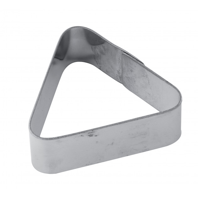 Cercle à Tarte Inox Triangle 7,5 x 6,5 cm x H 2 cm Pavoni