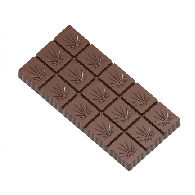 Moule Chocolat Tablette Feuille Chanvre