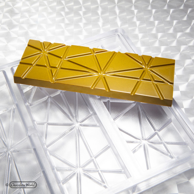 Moule Chocolat polycarbonate Tablette à Rayures Moule Chocolat polycarbonate Tablette à Rayures