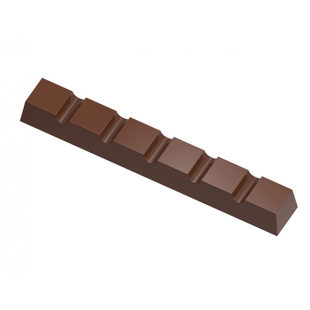 Moule Chocolat Barre 6 Carrés (x10) Chocolate World