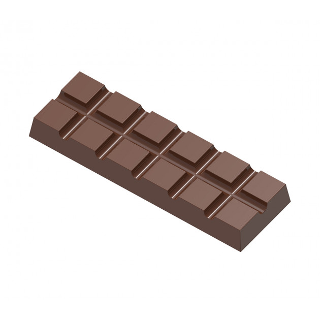 Moule Chocolat Tablette 2 Barres (x6) Chocolate World