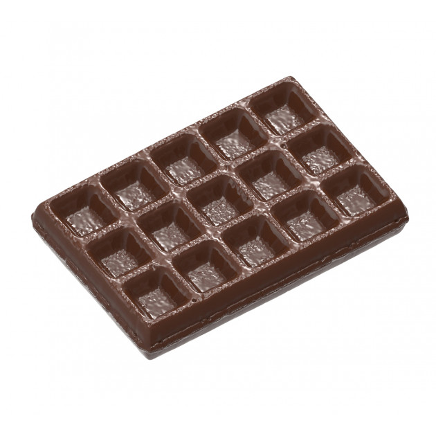 Moule Chocolat Gaufre de Bruxelles 55 mm (x10) Chocolate World