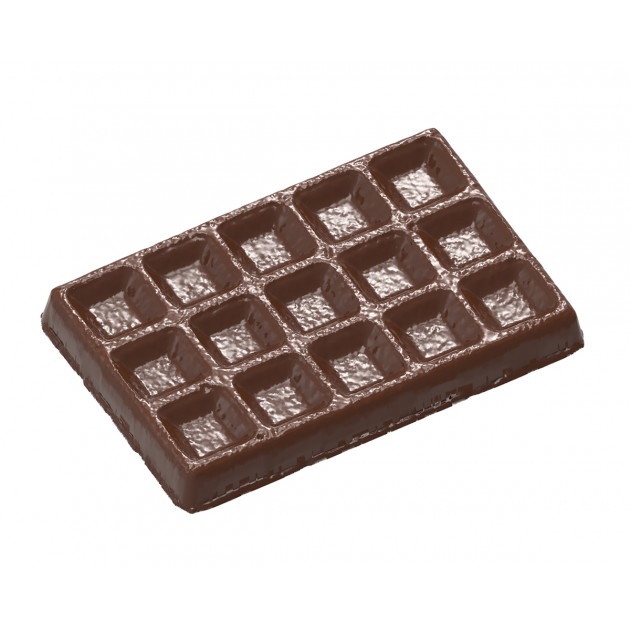 Moule Chocolat Gaufre de Bruxelles 103,5 mm (x3) Chocolate World