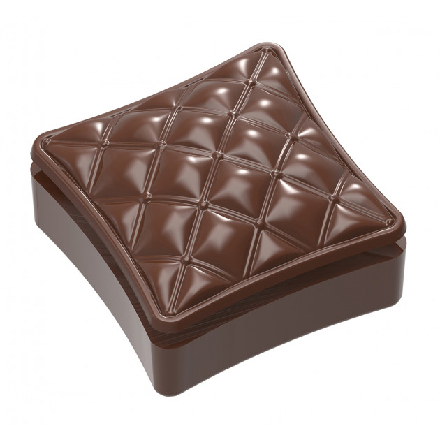 Moule Chocolat Bonbonnière Oreiller Chesterfield 117 mm (x2) Chocolate World