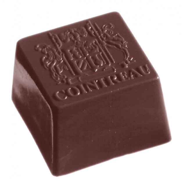 Moule Chocolat Cointreau Carré 27 mm (x40) Chocolate World