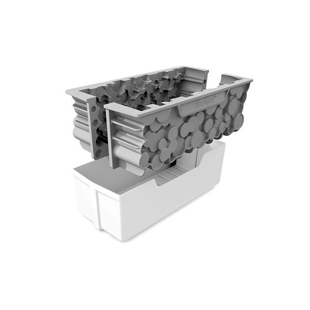 Moule à Bûche Silicone Woody Silikomart Professional et Support Plastique