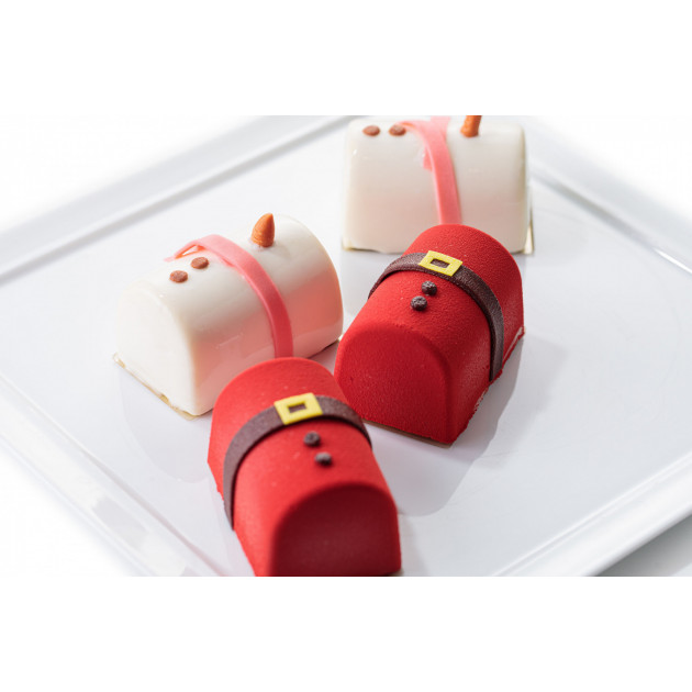 Moule à Bûche Individuelle Silicone 7,5 cm Silikomart Professional