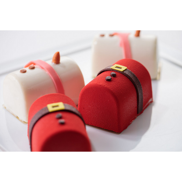 Moule Silicone Bûchette Père Noël Silikomart Professional