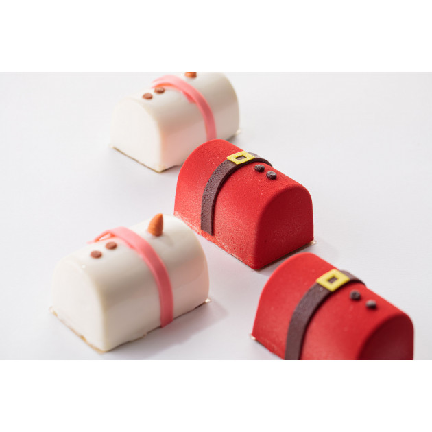 Bûche Individuelle Pète Noël Silikomart Professional