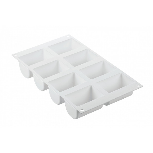 Moule Silicone 8 Bûchettes 140ml Silikomart 