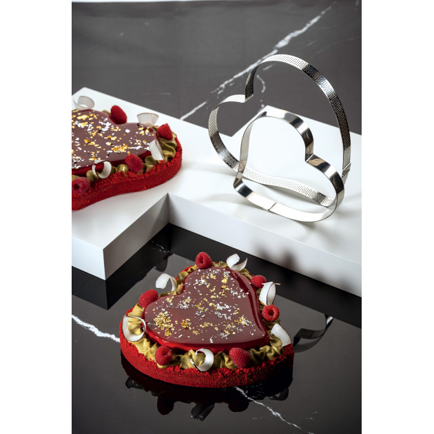 Cercle à Pâtisserie Pavoni en inox micro-perforé Cercle à Pâtisserie Pavoni en inox micro-perforé