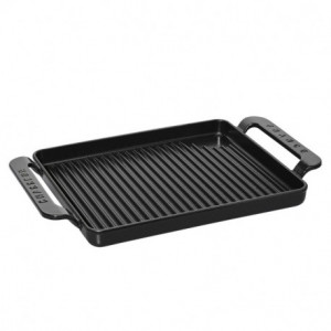 Gril en Fonte rectangulaire 42 x 24 cm Noir Mat Chasseur Gril en Fonte rectangulaire 42 x 24 cm Noir Mat Chasseur