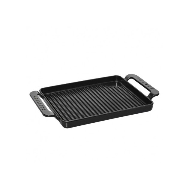 Grille fonte rectangulaire noire 120 x 240 mm