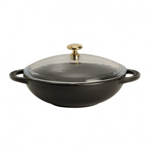 Mini Wok en Fonte 18 cm Noir Mat Chasseur Mini Wok en Fonte 18 cm Noir Mat Chasseur