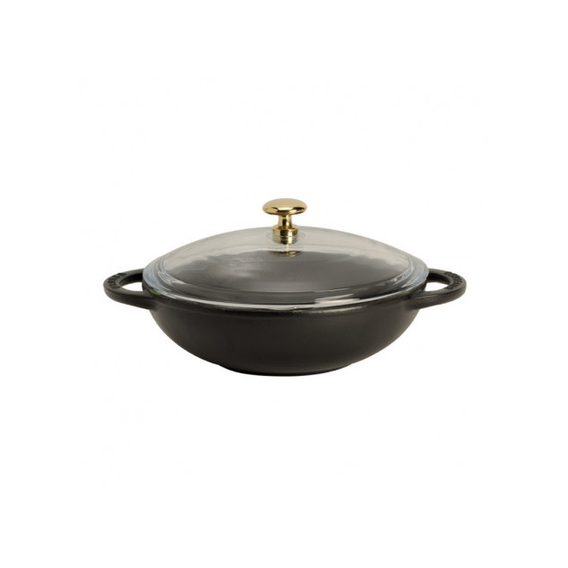 Mini Wok en Fonte 18 cm Noir Mat Chasseur