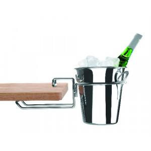 Porte seau à champagne de table chromé Lacor