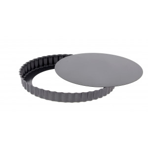 Moule Anti Adhésif Tarte Cannelée Fond Amovible Ø 28 cm x H 3 cm De Buyer Moule Anti Adhésif Tarte Cannelée Fond Amovible Ø 28 cm x H 3 cm De Buyer