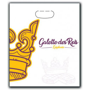 Sac à Galette Ingraissable 30x35cm Motif Couronne x100