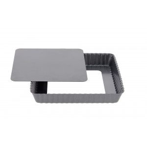 Moule Anti Adhésif Tarte Carrée Fond Amovible 18 cm x H 2,7 cm De Buyer Moule Anti Adhésif Tarte Carrée Fond Amovible 18 cm x H 2,7 cm De Buyer