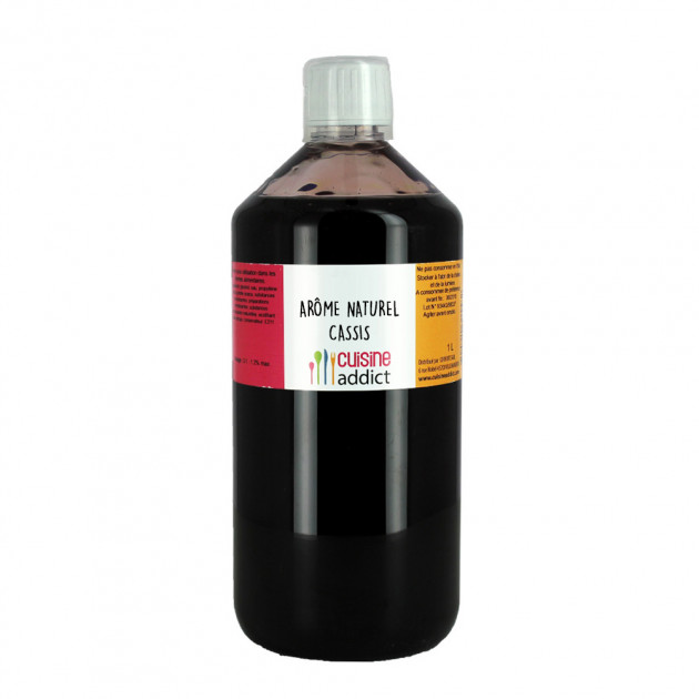 Arôme alimentaire naturel Cassis 1 L Cuisineaddict