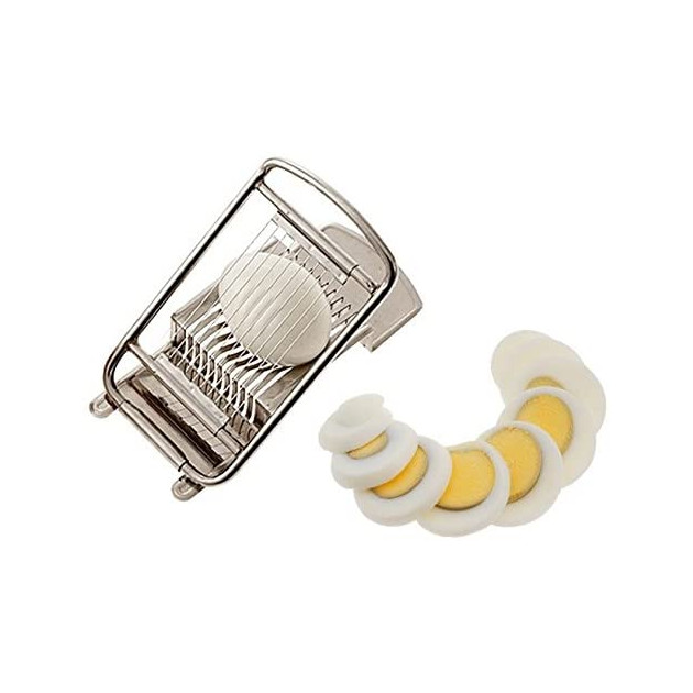 Coupe-oeuf rondelles en situation Coupe-oeuf rondelles en situation