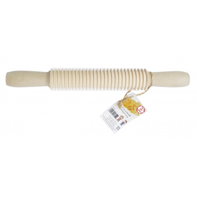 Rouleau Découpe Pâtes Tagliatelles Bois 32 cm Les Pâtes de Léonard