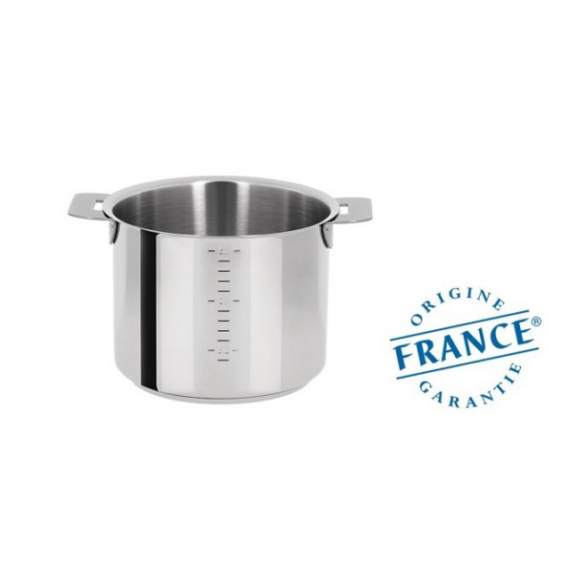 Casserole Haute Graduee Mutine Manche Amovible Inox Cristel