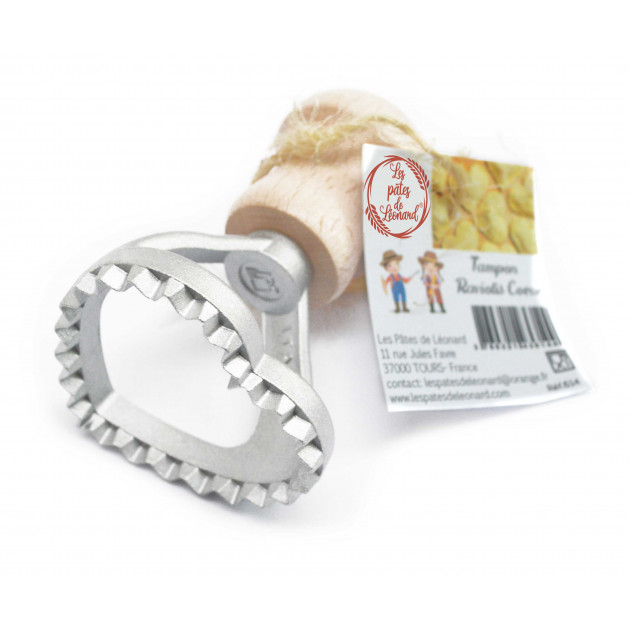 Emporte Pièce Raviolis Coeur Aluminium Les Pâtes de Léonard