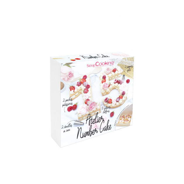 Coffret Atelier Number Cake (16 pièces) Scrapcooking