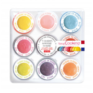 Kit Colorant Alimentaire en Poudre 15,8 g (x9) Scrapcooking Kit Colorant Alimentaire en Poudre 15,8 g (x9) Scrapcooking