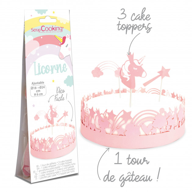 Kit 5 Emporte Pièces Décoration Gateau Licorne