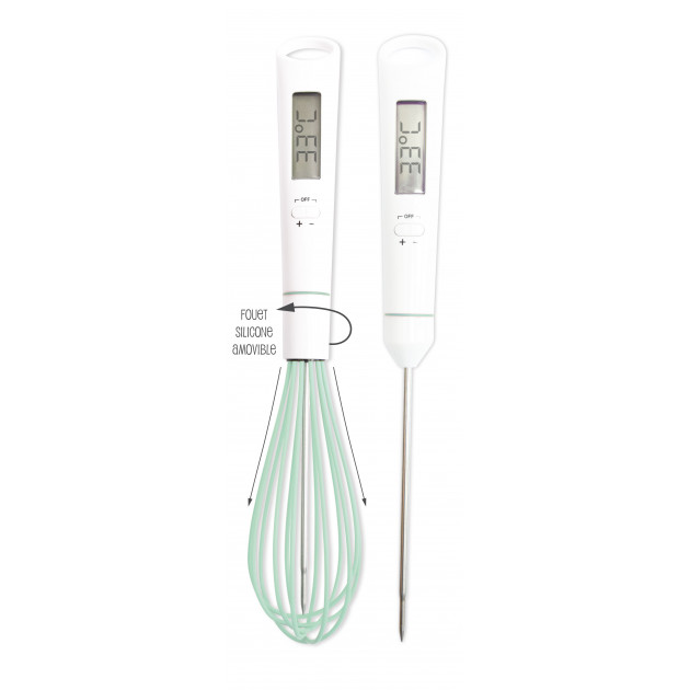 Fouet de Cuisine Silicone + Thermomètre Digital Fouet de Cuisine Silicone + Thermomètre Digital