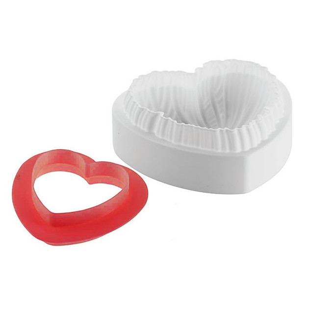 Moule Silicone Coeur + découpoir Moule Silicone Coeur + découpoir