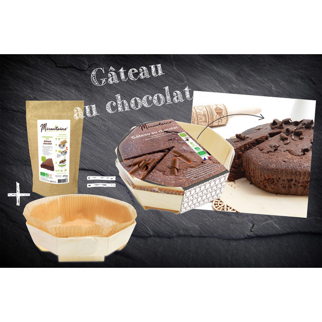 Preparation Bio Gateau Au Chocolat Moule En Bois Mirontaine Cuisineaddict Com Achat Vente