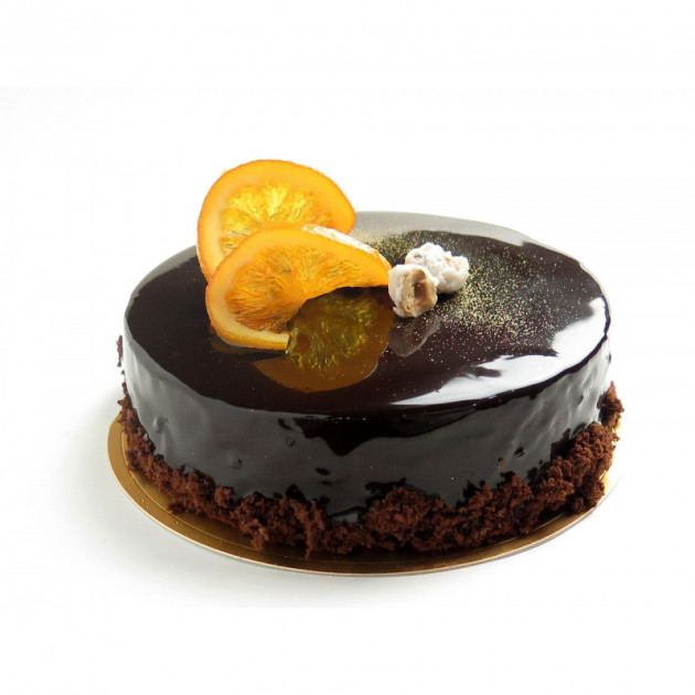 Entremets chocolat realise grace a un cercle a entremets