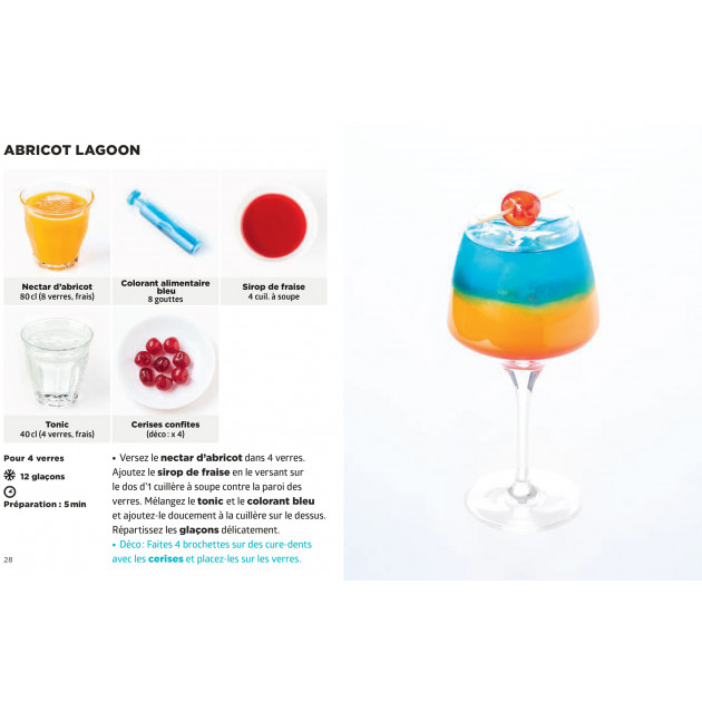 Livre recette cocktails sans alcool : abricot lagoon - Simplissime HACHETTE