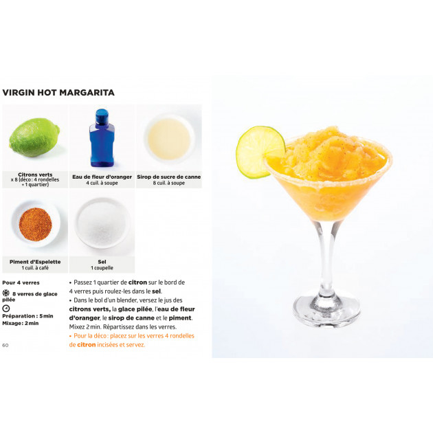 Livre Simplissime cocktails sans alcool : virgin hot margarita