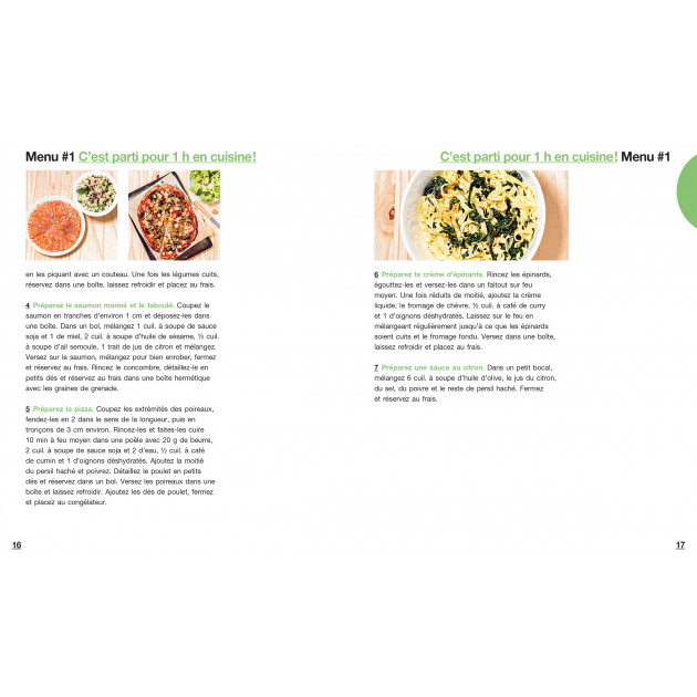 Préparation de batch cooking spécial débutants - 1h en cuisine, Hachette