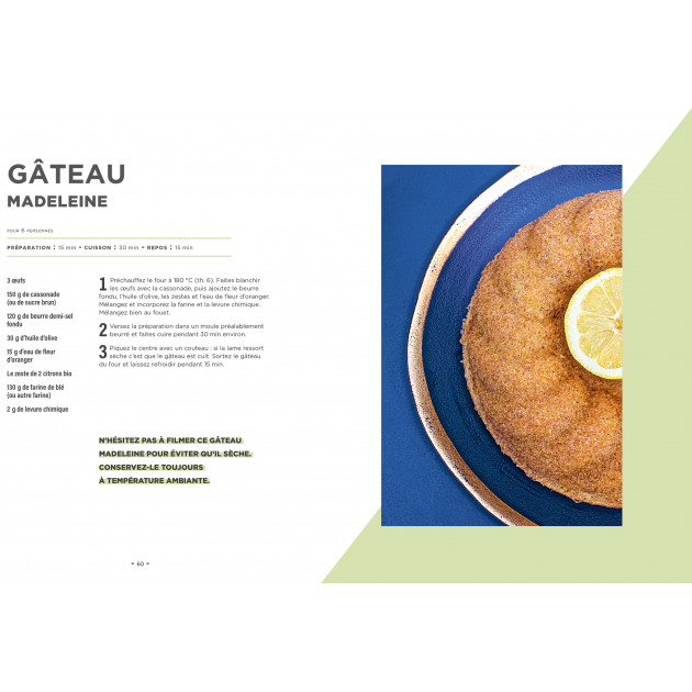 Idée recette pâtisserie : gâteau madeleine de Christophe Michalak - Hachette Idée recette pâtisserie : gâteau madeleine de Christophe Michalak - Hachette