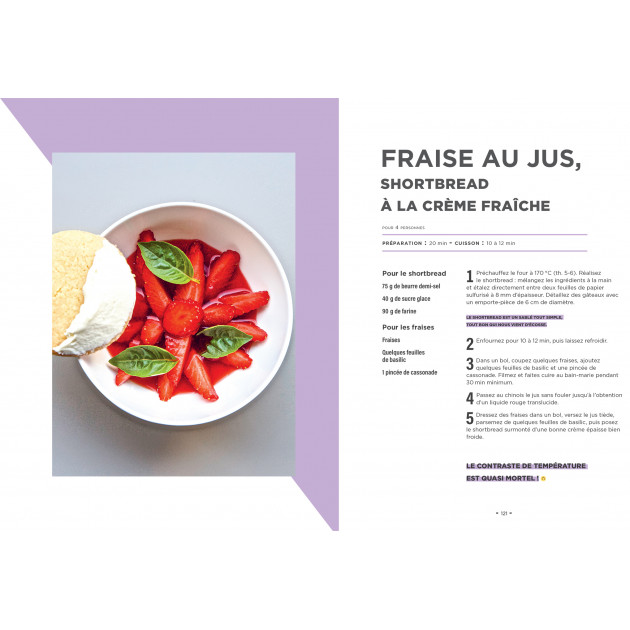 Idée dessert, recette shortbread (sablé) accompagné de fraises - Hachette Idée dessert, recette shortbread (sablé) accompagné de fraises - Hachette