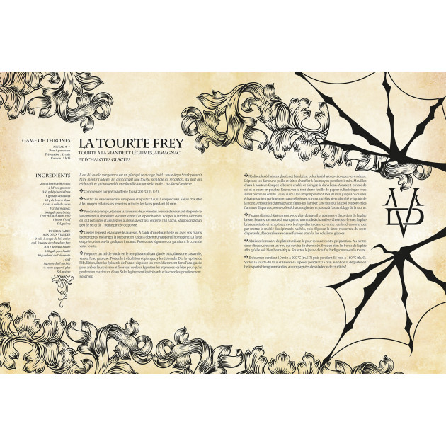 Recette cuisine geek : la tourte Frey, Game of Thrones - Gastronogeek 2 Hachette