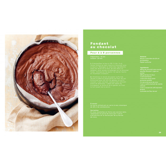 Livre Zéro sucre raffiné, recette du fondant au chocolat - Hachette Livre Zéro sucre raffiné, recette du fondant au chocolat - Hachette