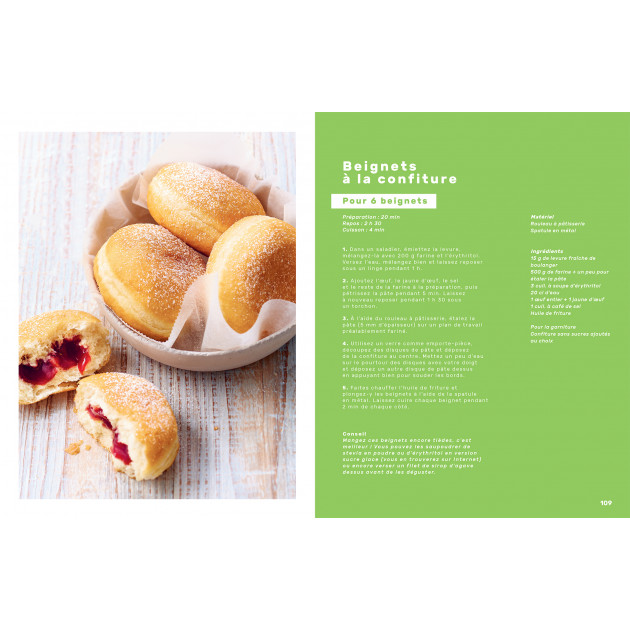 Idée recette sans sucre : beignet à la confiture sans sucre ajouté - Hachette Idée recette sans sucre : beignet à la confiture sans sucre ajouté - Hachette