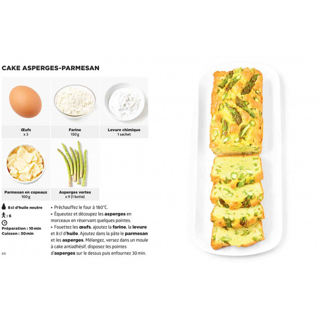 Livre Simplissime, idée recette cake asperges et parmesan, chez Hachette Livre Simplissime, idée recette cake asperges et parmesan, chez Hachette
