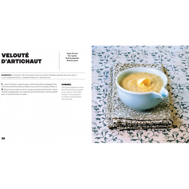 Livre De Recettes Pour Bebes De 4 A 36 Mois Cuisineaddict Com Achat Vente