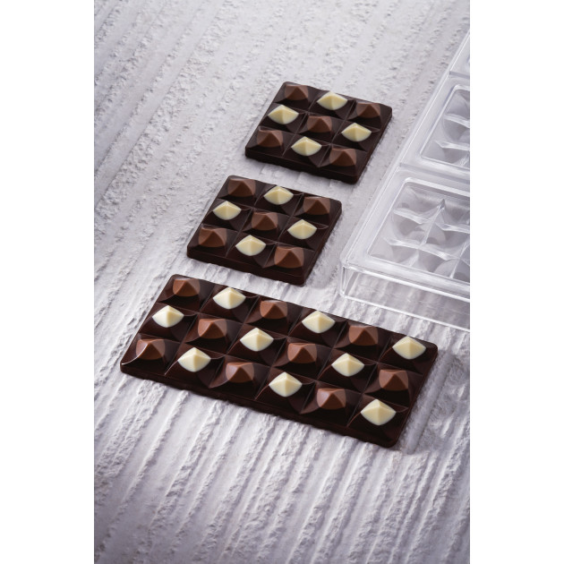 Moule Tablette Chocolat Mini Moulin 7 x 7 cm x H 1,4 cm (x6) Pavoni -  , Achat, Vente