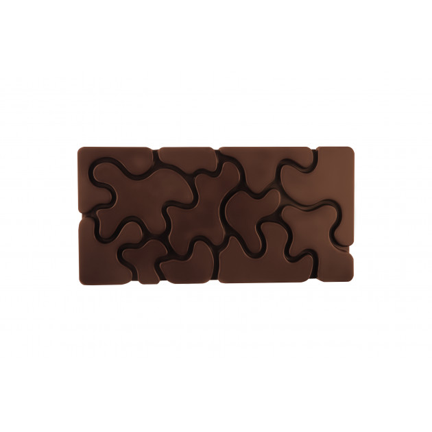 Moule Tablette Chocolat Camouflage 15,4 x 7,7 cm x H 0,8 cm (x3) Pavoni