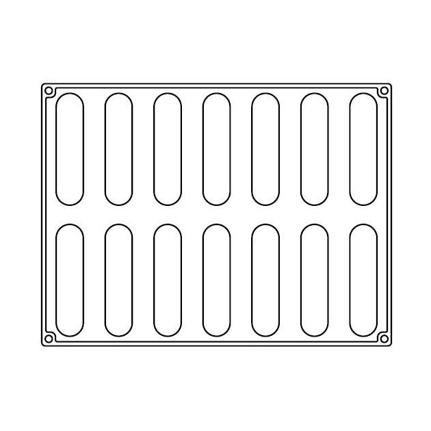 Schéma du Moule en Silicone 40 x 30 cm Schéma du Moule en Silicone 40 x 30 cm