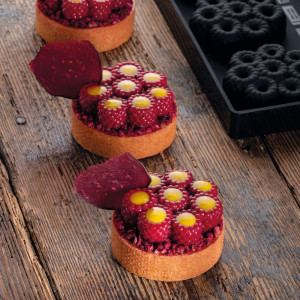 Moule Silicone Décor Mini Framboises Ø 6,2 cm x H 2,1 cm (x8) Pavoni Moule Silicone Décor Mini Framboises Ø 6,2 cm x H 2,1 cm (x8) Pavoni