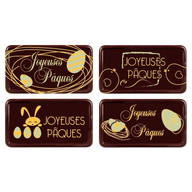 Plaque Chocolat Joyeuses Pâques x64 Florensuc